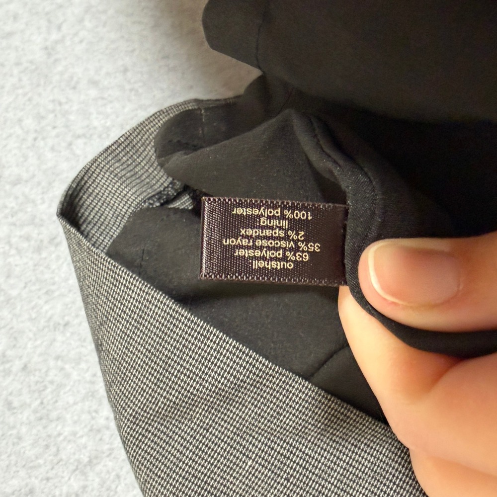 The Limited Collection Grey Micro Check Pencil Skirt 8 Workwear Career Academia - Picture 5 of 7